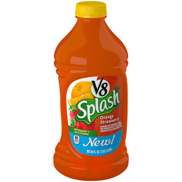V8 Splash Orange Strawberry HyVee Aisles Online Grocery Shopping