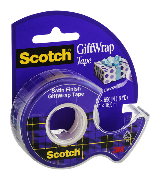 Scotch Satin Finish Gift Wrap Tape Dispensered Rolls - Shop Tape at H-E-B