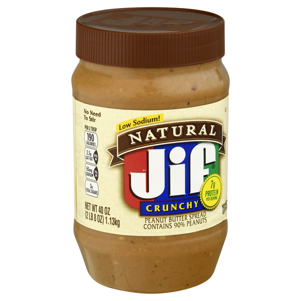 Jif Natural Crunchy Peanut Butter Hy Vee Aisles Online Grocery Shopping