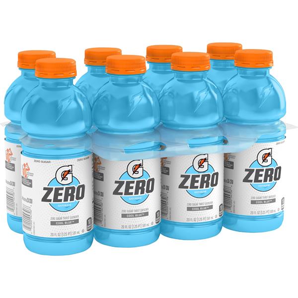 Gatorade Thirst Quencher, Zero Sugar, Cool Blue, 8pk 