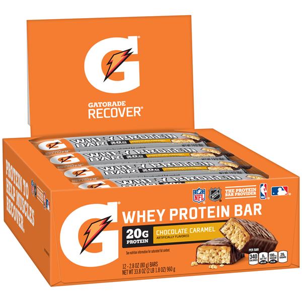 Gatorade Recover Chocolate Caramel Whey Protein Bar HyVee Aisles