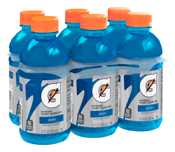 Gatorade Thirst Quencher Sports Drink, Berry, 12 oz Bottles, 12 Count 