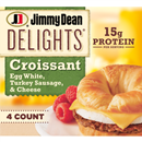 Jimmy Dean Delights Croissant Sandwiches Turkey Sausage Egg White & Cheese 4Ct