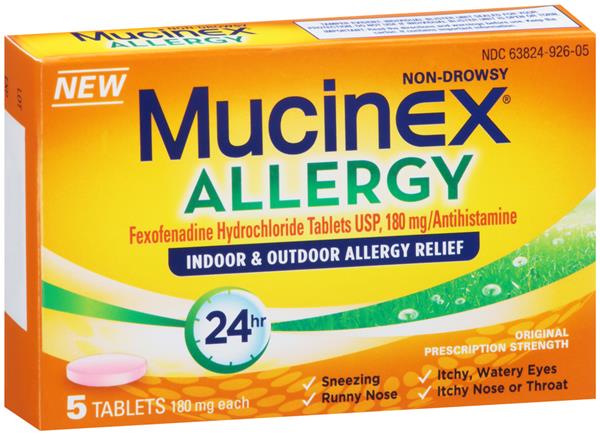 Allergies mucinex