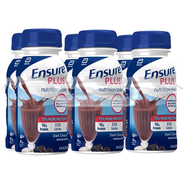 Ensure Plus Dark Chocolate Nutrition Shake 6Pk HyVee Aisles Online Grocery Shopping