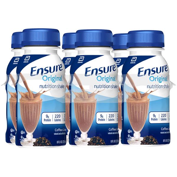 Ensure Original Coffee Latte Nutrition Shake 6pk Hy Vee Aisles Online Grocery Shopping
