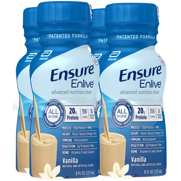 Ensure Enlive Vanilla Advanced Nutrition Shake 4 Pack Hy Vee Aisles Online Grocery Shopping