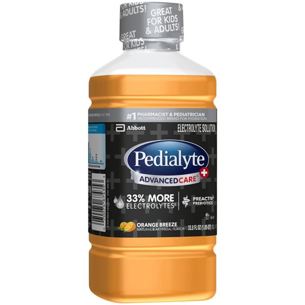 Pedialyte AdvancedCare Plus Electrolyte Solution Orange Breeze | Hy-Vee ...