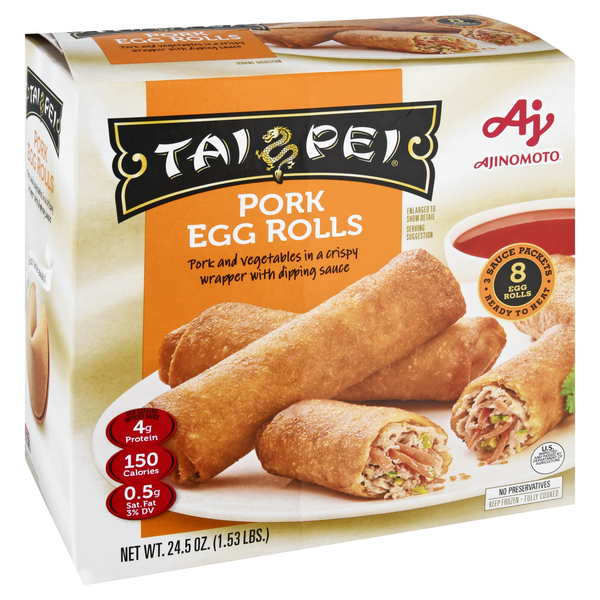 Tai Pei Pork Egg Rolls 8Ct HyVee Aisles Online Grocery Shopping