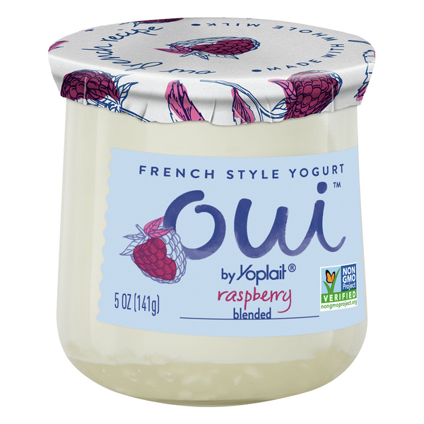 General Mills Oui By Yoplait French Style Yogurt, Raspberry, NonGmo