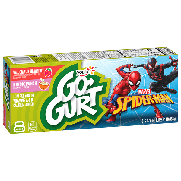 Yoplait Go Gurt Marvel Avengers Strawberry Punch Portable Low Fat Yogurt Variety Pack 8 2 Oz Tubes Hy Vee Aisles Online Grocery Shopping