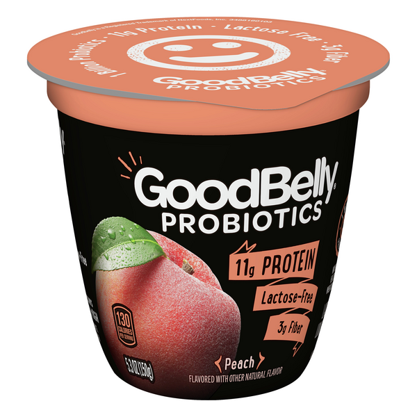 GoodBelly Probiotic Low Fat Yogurt, LactoseFree, Peach HyVee Aisles