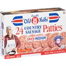 Purnell's Old Folks Spicy-Medium Country Sausage Patties 24 Ct