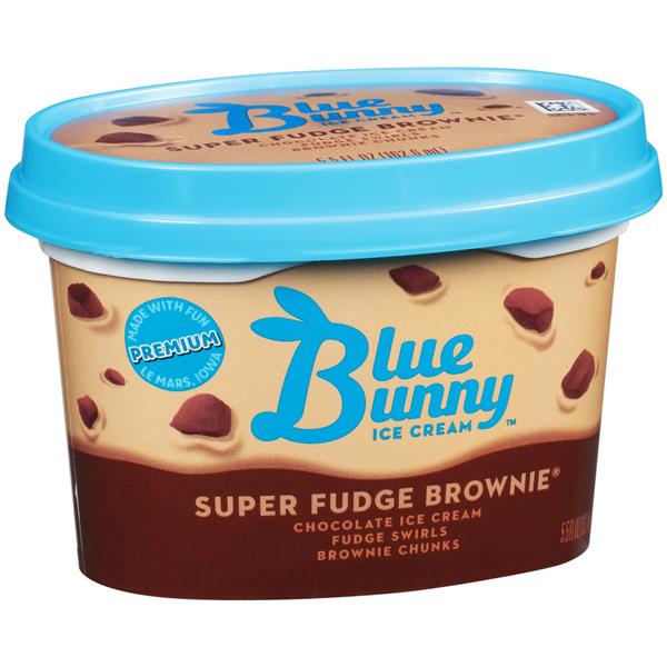 Blue Bunny Personals Super Fudge Brownie Premium Ice Cream HyVee