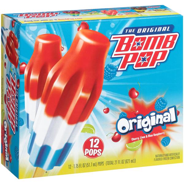 Bomb Pop Original Frozen Confection 12Pk | Hy-Vee Aisles Online Grocery ...
