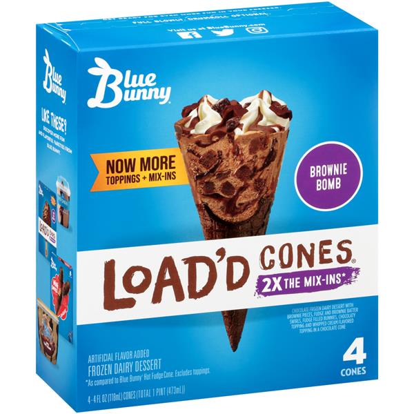 loaded blue bunny ice cream