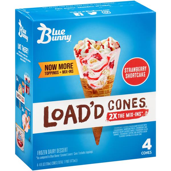 strawberry shortcake ice cream cones