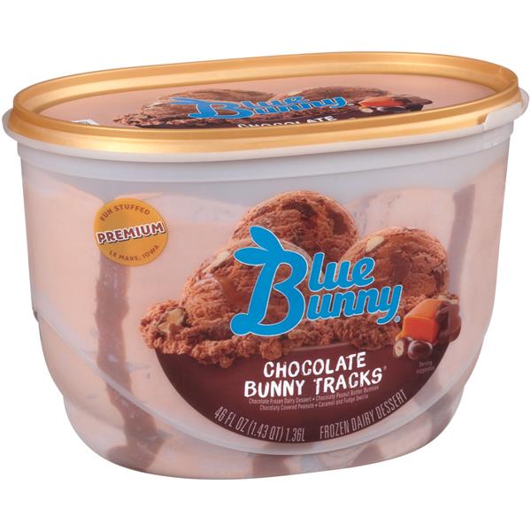 Blue Bunny Chocolate Bunny Tracks Ice Cream | Hy-Vee Aisles Online ...