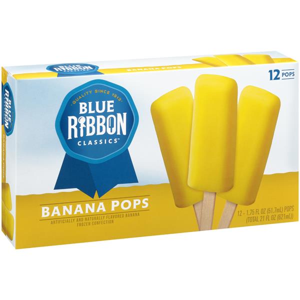 Blue Ribbon Classics Banana Pops 12-1.75 Fl Oz | Hy-Vee Aisles Online ...