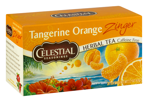Celestial Seasonings Caffeine Free Tangerine Orange Zinger Herbal