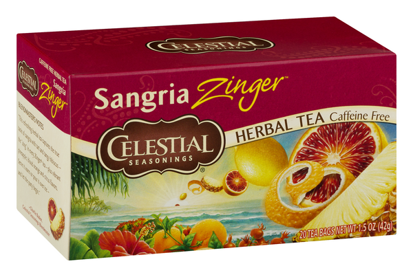 Celestial Seasonings Sangria Zinger Caffeine Free Herbal Tea Bags