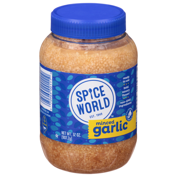 Spice World Minced Garlic Hy Vee Aisles Online Grocery Shopping