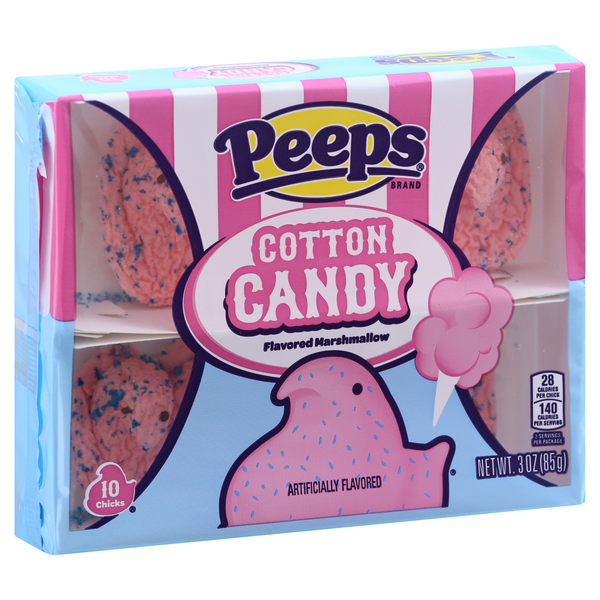 Peeps Cotton Candy Marshmallow Chicks 10Ct | Hy-Vee Aisles Online ...