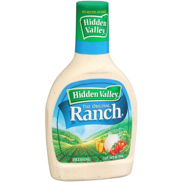 Hidden Valley Original Ranch Seasoning, Dressing and Dip Mix, Shaker  Canister, 8 Ounces