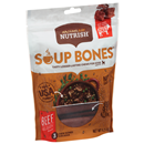 Rachael Ray Nutrish Soup Bones Real Beef & Barley Flavor Chew Bones for Dogs 3Ct