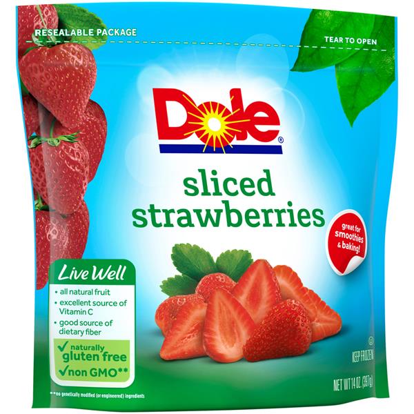 Dole Sliced Strawberries Ready-Cut Fruit | Hy-Vee Aisles Online Grocery ...