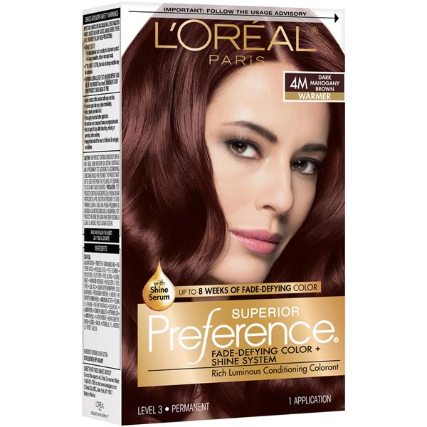 Superior Preference Fade-Defying Color and Shine System, Level 3 Permanent,  Dark Brown/Natural 4 (Pack of 3)