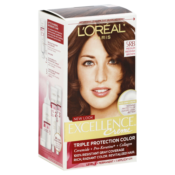 fortryde Emuler Kirurgi L'Oreal Paris Excellence Creme Triple Protection 5RB Medium Reddish Brown  Warmer Hair Color | Hy-Vee Aisles Online Grocery Shopping