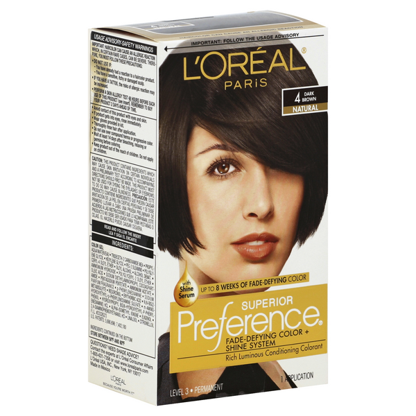 L'Oreal Paris Superior Preference 4 Natural Dark Brown Hair Color | Hy-Vee  Aisles Online Grocery Shopping