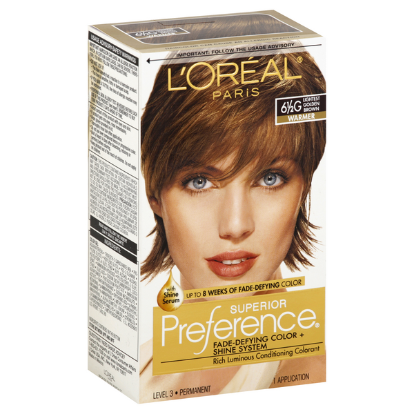 L'Oreal Paris Superior Preference 6-1/2g Warmer Lightest Golden Brown Hair  Color | Hy-Vee Aisles Online Grocery Shopping