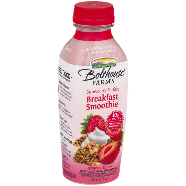 Bolthouse Farms Breakfast Smoothie Strawberry Parfait Fruit + Yogurt