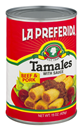 La Preferida Beef & Pork Tamales with Sauce