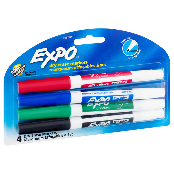 Expo Dry Erase Markers Low Odor Fine Tip Hy Vee Aisles Online Grocery Shopping