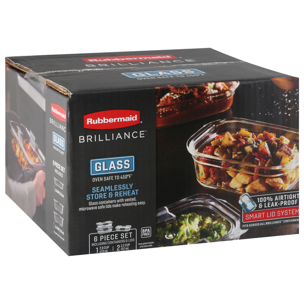 Rubbermaid Brilliance 6 Piece Set, 6 ct - Fry's Food Stores