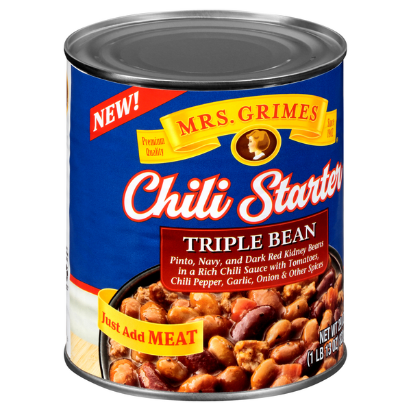 Mrs. Grimes® Triple Bean Chili Starter - Mrs. Grimes Beans