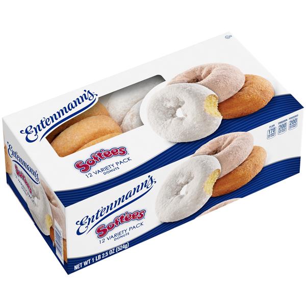 Entenmann's Softees Donuts Variety Pack CRL 12 Ct Donuts 18.5 Oz HyVee Aisles Online Grocery
