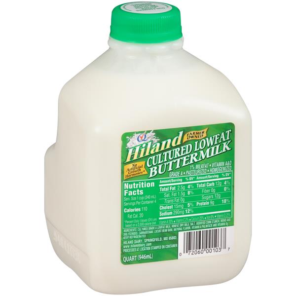 Hiland Cultured Lowfat Buttermilk HyVee Aisles Online Grocery Shopping