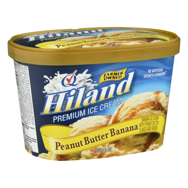Hiland Premium Peanut Butter Banana Ice Cream 1.5 qt | Hy-Vee