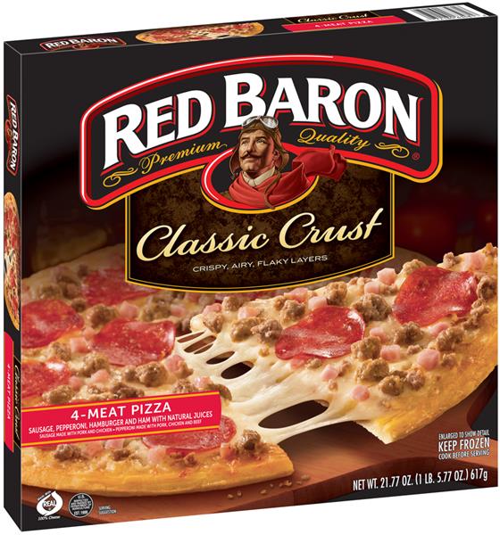 Red Baron Classic Crust 4-Meat Pizza | Hy-Vee Aisles Online Grocery ...