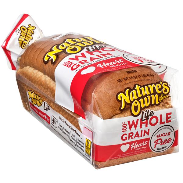 Nature s Own Life Sugar Free 100 Whole Grain Bread Hy Vee Aisles 