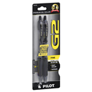 Pilot G2 Premium Gel Roller Fine .7mm Black Ink Comfort Grip