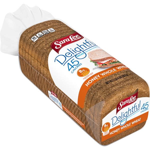Sara Lee Delightful 45 Calories Bread 100% Honey Whole Wheat | Hy-Vee  Aisles Online Grocery Shopping