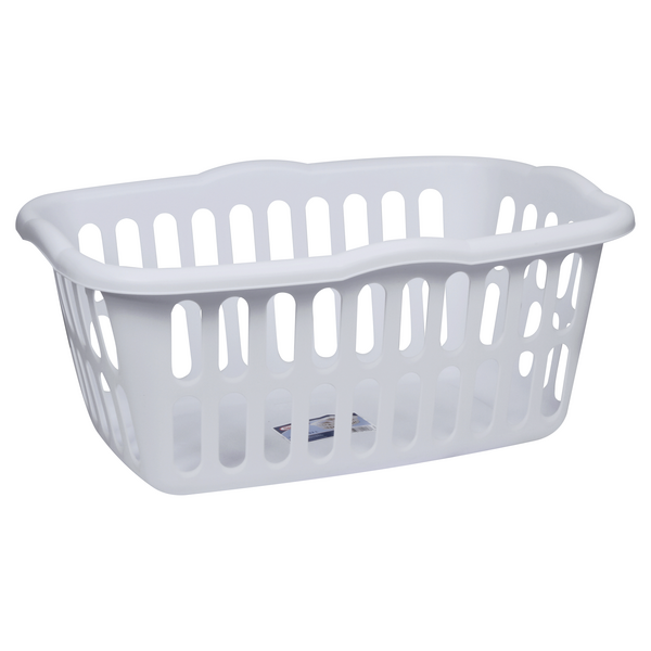 white washing basket