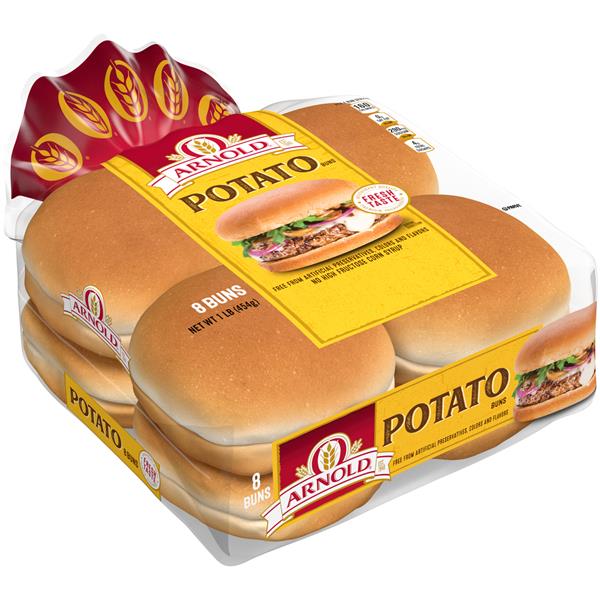 Arnold Potato Hamburger Buns 8Ct HyVee Aisles Online Grocery Shopping