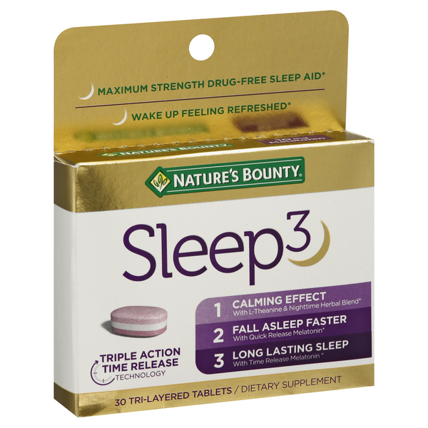 Nature's Bounty Tri-Layered Tablets Sleep3 30 ea | Hy-Vee Aisles