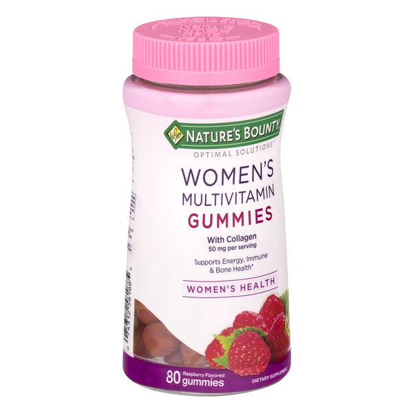 Nature's Bounty Women's Multivitamin Gummies Raspberry Flavored